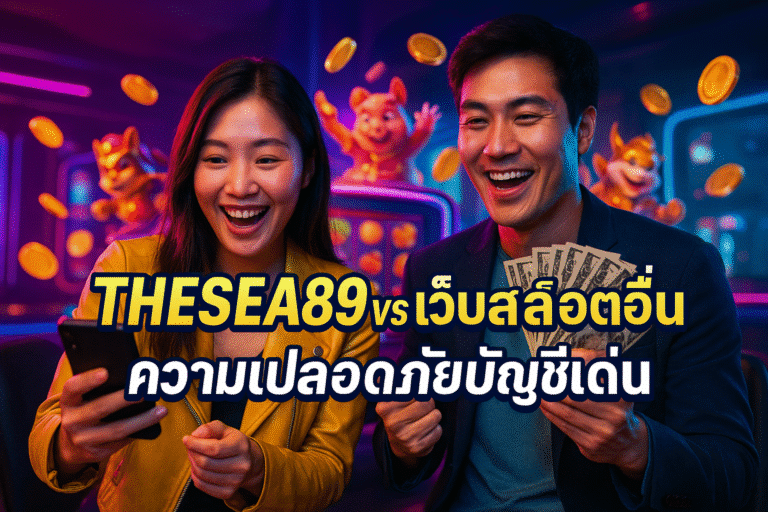 THESEA89 vs เว็บสล็อตอื่น ความปลอดภัยบัญชีเด่น