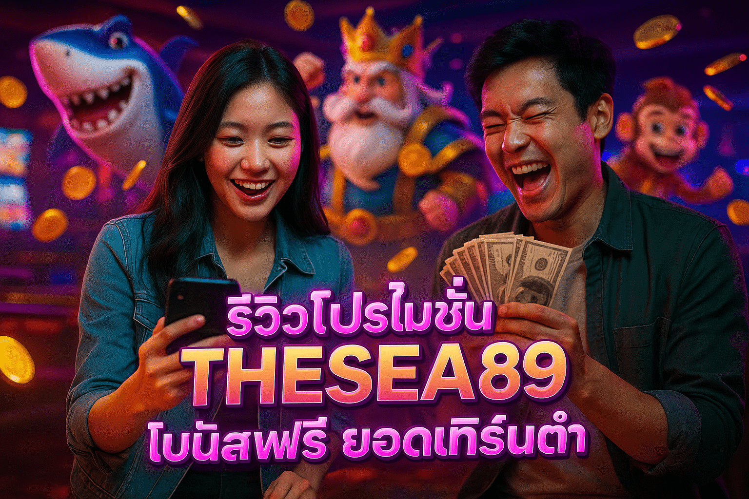 รีวิวโปรโมชั่น THESEA89 โบนัสฟรี ยอดเทิร์นต่ำ